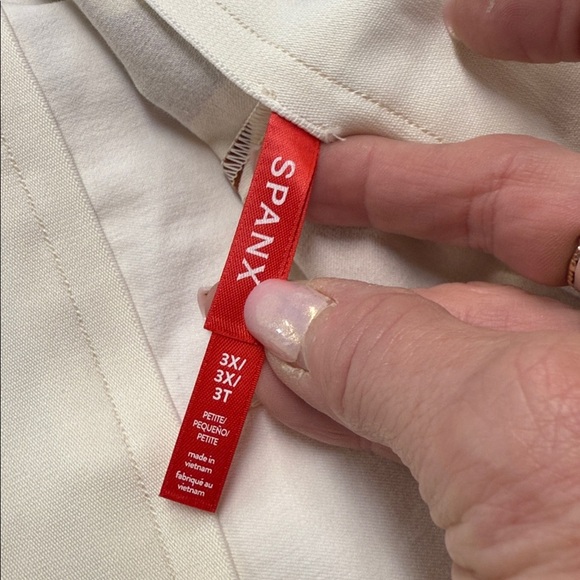 SPANX NWT/Petite On the Go Animal Print Sl Straight Ankle Pull On Pants 3X/P - Picture 10 of 13